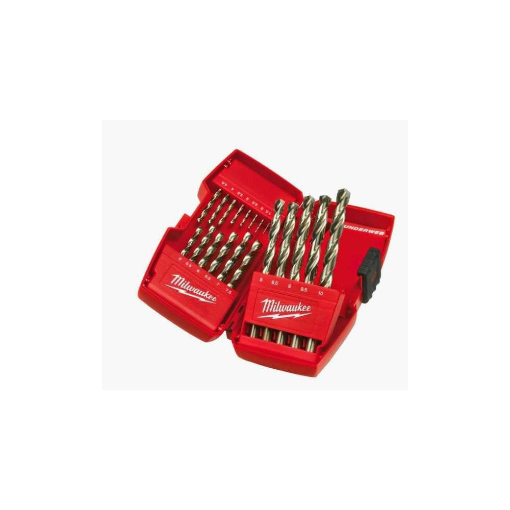 Set Punte Trapano Cassetta Thunderweb Hss-G Cassetta 19 Pz. Milwaukee