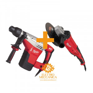 Kit Martello Demolitore Perforatore Kango 545 S + Smerigliatrice Ag 22-230/Dms 2200w Milwaukee 4933442505