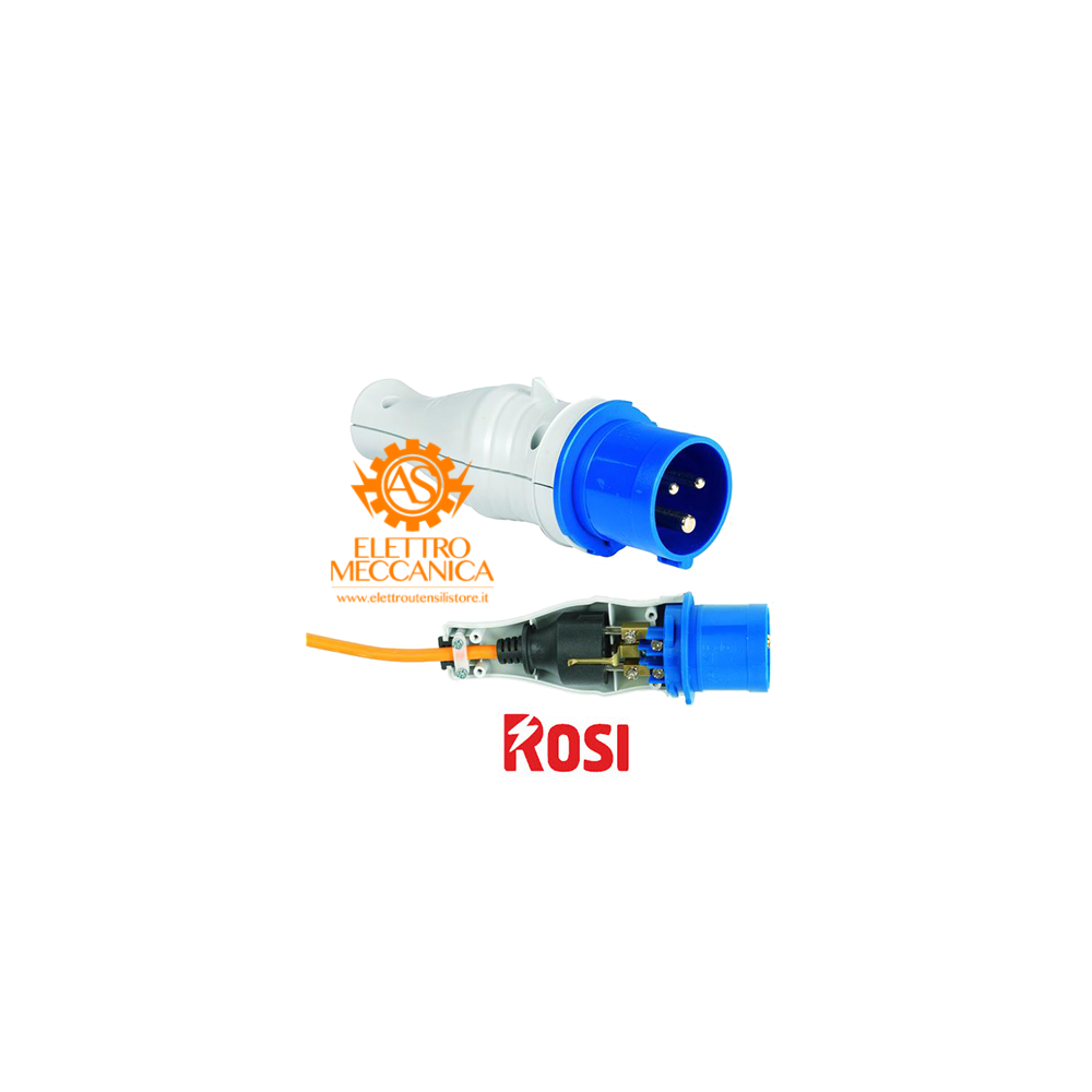 Adattatore per spina SCHUKO -16A 2P+T IP44 - CON TERRA- Rosi art. 1821 Adattatore per spina SCHUKO -16A 2P+T IP44 - CON TERRA- Rosi art. 1821