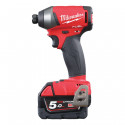 KIT MILWAUKEE M18SET2O-504X_KIT 18V -TRAPANO M18FPD-502X-M18 FID ATTACCO Â¼?-4 BATT.5AMP.