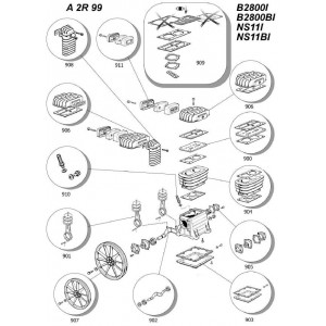 Kit Piastra Valvole per Gruppi Pompanti 6229024900 B2800 - B2800I - B3800 - NS11 - NS11I - NS18  ABAC BALMA