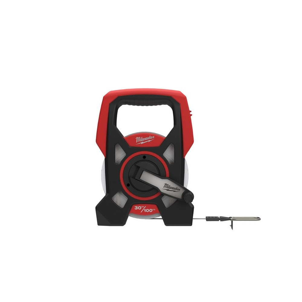 Milwaukee Rotella metrica/imperial con cassa aperta 30m/100ft Milwaukee Rotella metrica/imperial con cassa aperta 30m/100ft