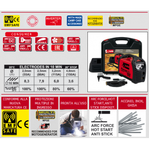 SALDATRICE TELWIN FORCE 168 MPGE 230V ACX VALIGIA IN PLASTICA