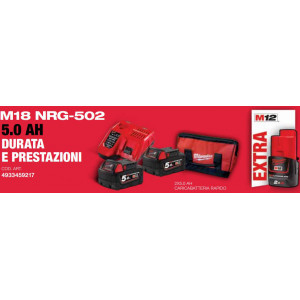 Kit M18 NRG-502 Batterie Originali Milwaukee