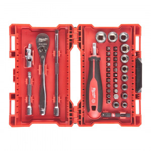 Milwaukee set di bit, ratchets and sockets 1/4" 38pc