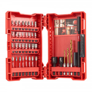 MILWAUKEE 4932478906 SCREWDRIVER BIT SET WITH RIGHT ANGLE ATTACHMENT - 40PC