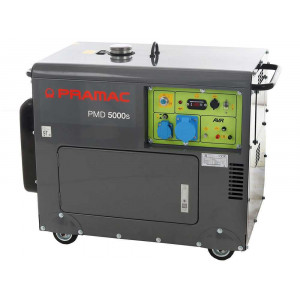 Pramac Silenced PMD5000s single-phase diesel generator 4.2 kW - With wheels