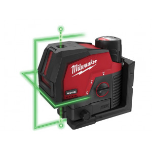 M12 CLLP-301C LASER VERDE M12™ A 2 LINEE CON 2 PUNTI PIOMBO Milwaukee - 4933478100