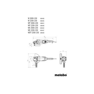 WE 2000-230 (606432000) Smerigliatrice angolare