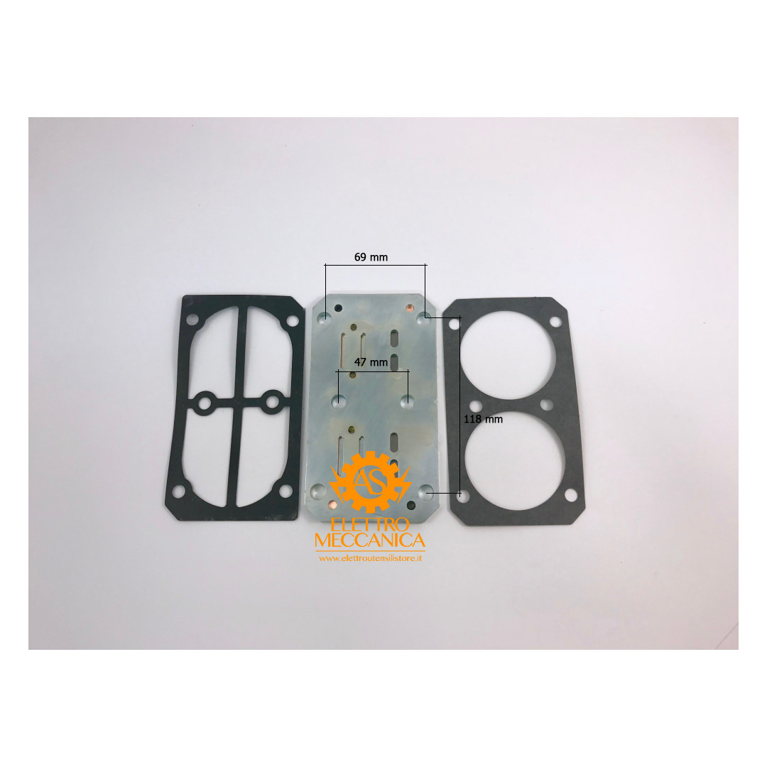 Kit Piastra Valvole per Gruppi Pompanti 2236112518 PAT24 - A29 / PAT38 - A39 ABAC - BALMA NS19 Kit Piastra Valvole per Gruppi Pompanti 2236112518 PAT24 - A29 / PAT38 - A39 ABAC - BALMA NS19