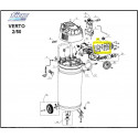 Kit Piastra Valvole e Guarnizioni Compressore FIAC VERTO/2 50 cod.1129981118 - Michelin MVX50