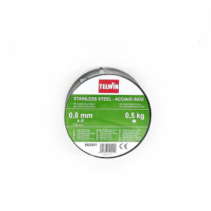 Bobina Telwin filo acciaio inox Ø 0,8mm da 0,5Kg per saldatrici gas Cod. 802051