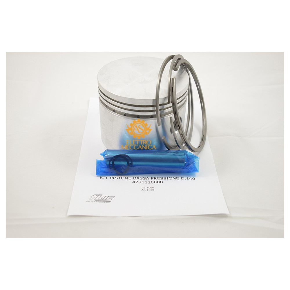 Kit Pistone Bassa Pressione D.140 per Gruppi Pompanti Fiac AB 1000 - AB 1500 Kit Pistone Bassa Pressione D.140 per Gruppi Pompanti Fiac AB 1000 - AB 1500