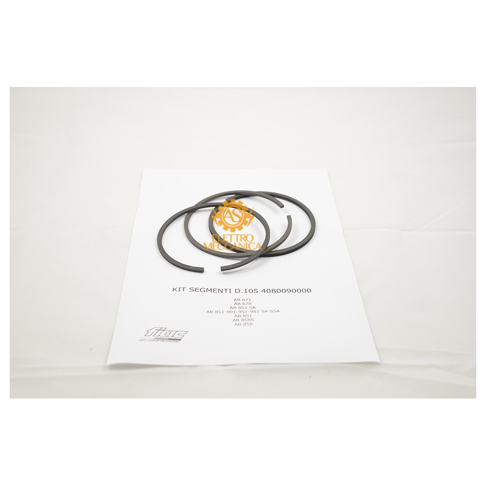 Low-Pressure Piston Ring Kit Ø105 for Fiac Pumping Units