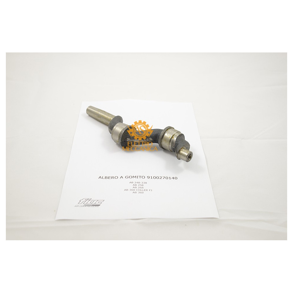 Albero a Gomito per Gruppi Pompanti Fiac AB 248 - AB 338 - AB 258 - AB 268 - AB 360 Albero a Gomito per Gruppi Pompanti Fiac AB 248 - AB 338 - AB 258 - AB 268 - AB 360