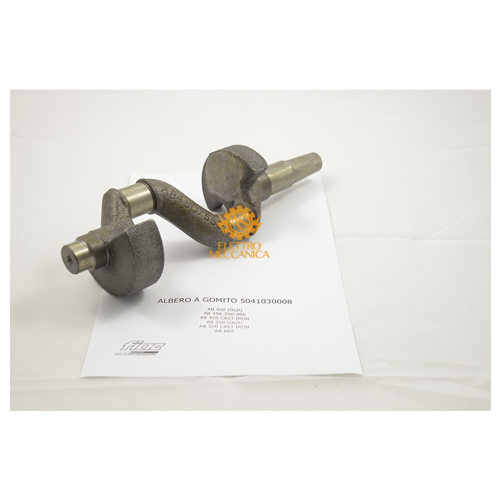 Albero a Gomito per Gruppi Pompanti Fiac AB 450 - AB 550 - AB 600 - AB 800 Albero a Gomito per Gruppi Pompanti Fiac AB 450 - AB 550 - AB 600 - AB 800