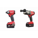 KIT MILWAUKEE M18SET2O-504X_KIT 18V -TRAPANO M18FPD-502X-M18 FID ATTACCO Â¼?-4 BATT.5AMP.