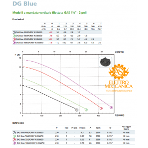 Elettropompa Sommergibile DG-Blue 40/2/G40V A1BM 10/SH Monofase Zenit