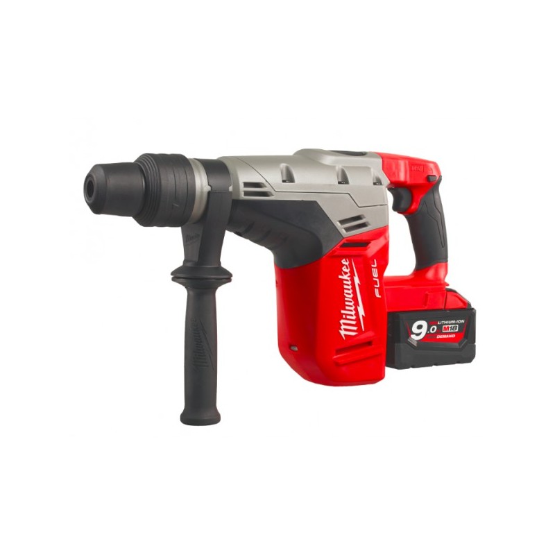 Martello demo-perforatore Milwaukee M18 CHM-902C Fuel SDS-MAX n.2 Batterie 9Ah